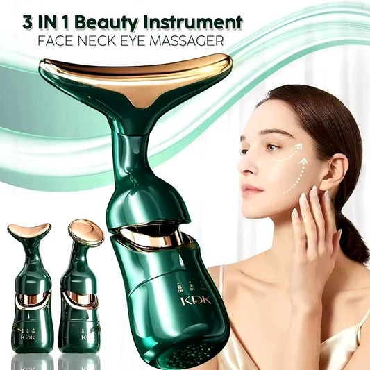 Face Neck Lift Beauty Device EMS Facial Massager LED Light Therapy Double Chin Remover Skin Rejuvenation Tightening Anti Wrinkle