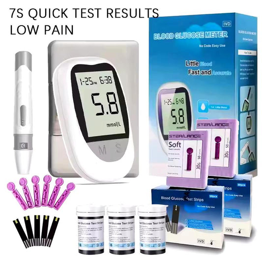 AJC Blood Glucose Meter medical glucose test strips lancets